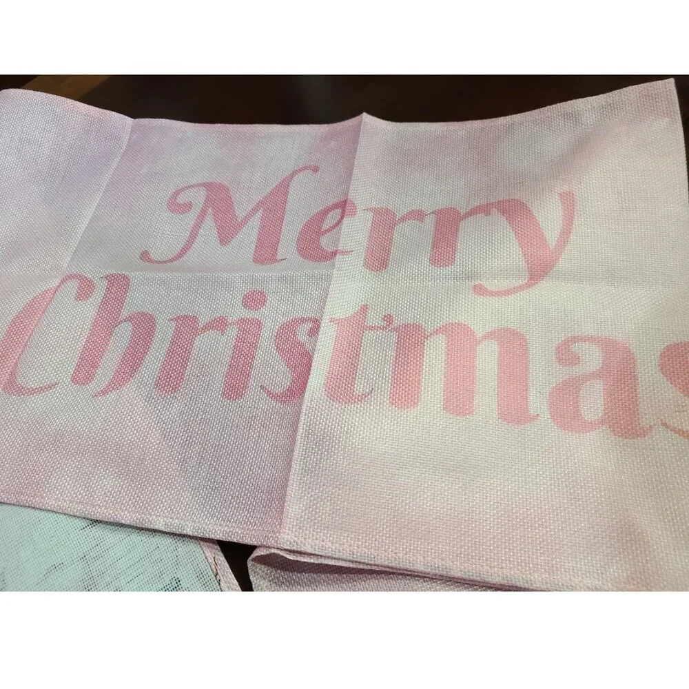 Nutcracker Table Runner Pink Christmas Decor Holiday Decoration Decorative Cloth